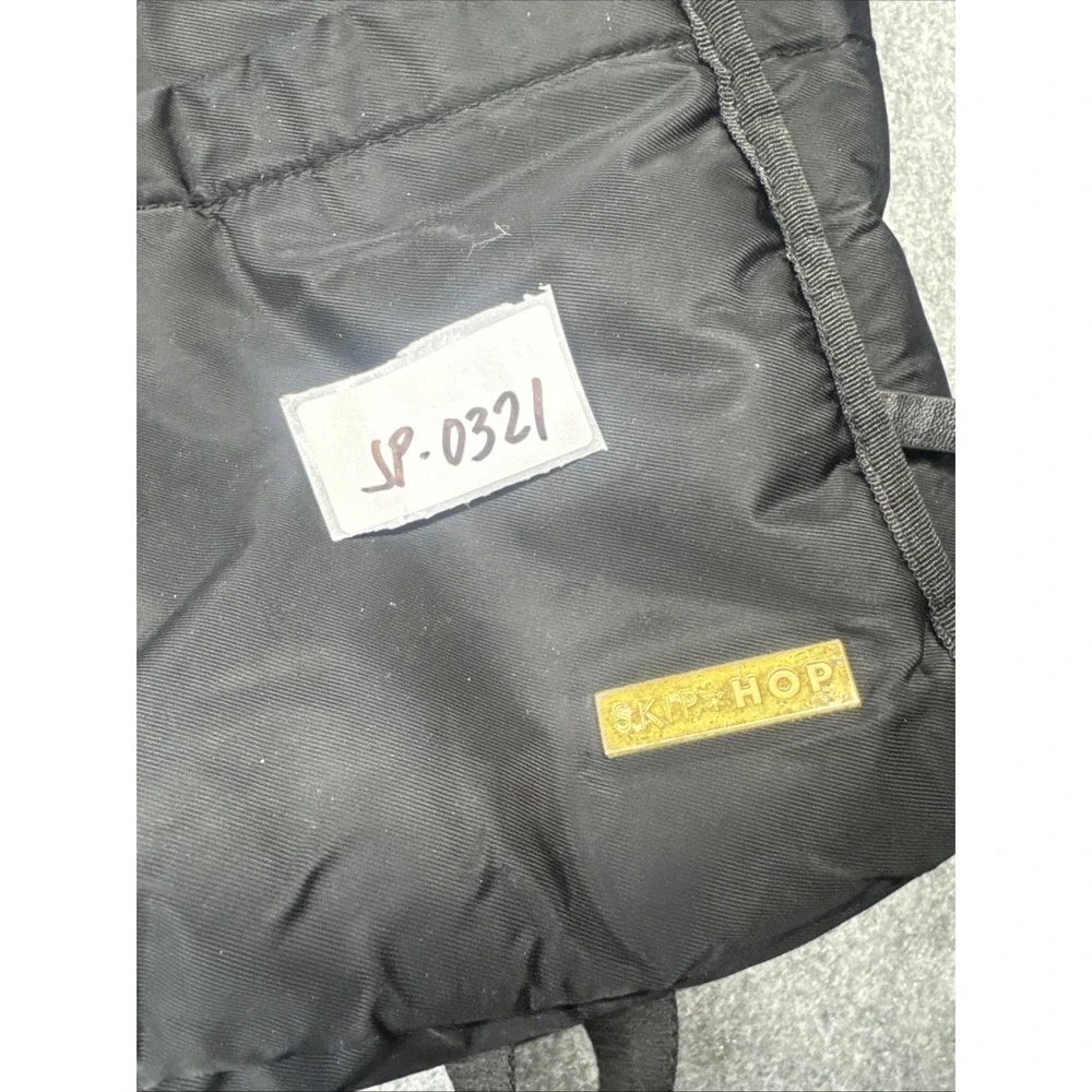 Skip Hop Mainframe Wide Open‎ Diaper Backpack Large Black Solid Nylon